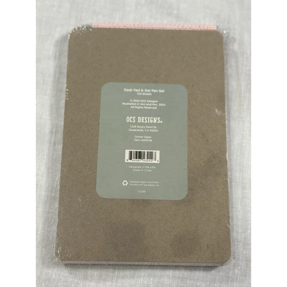 OCS Designs Don’t Forget Note Pad 100 Sheets Ochre Oasis
